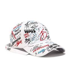 XibeiTrade Graffiti Baseball Cap Mode Persönlichkeit Hiphop Street Trend Hut, Weiß D, MEDIUM von XibeiTrade
