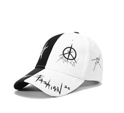 XibeiTrade Unisex Graffiti Baseball Cap Hiphop Schwarz Weiß Hut Mode für Männer Frauen von XibeiTrade