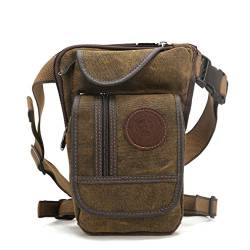 Herren Beintasche Motorrad Canvas Reitertasche Bein Bauchtasche Drop Tasche Hüfttasche Leg Bag für Outdoor Sports Taktisches Militär Wandern Camping Taille Radfahren Reisen Gürteltasche von Xieben