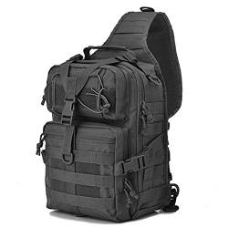 Xieben Nylon Tactical Military Sling Bag Rucksack für Herren Outdoor Reisen Laptop Wandern Camping Crossbody Schulter Brusttasche Tagesrucksack von Xieben
