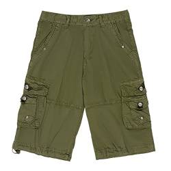 Xiedeai Damen Straight Cargo Shorts - Freizeit Cycling Baumwolle Camping Kampfhose Multi Taschen Kurze Hose von Xiedeai