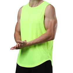 Tops für Herren Tank Top Sport Sommer Tanktop Schnelltrocknendes Muskelshirt Achselshirts Ärmelloses Fitness Shirt,Grün 2,L von XiinxiGo