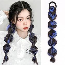 Pferdeschwanz Haarverlängerung Elastische Perücke Frau Haar Seite natürliche Laterne Zopf neue Konkubine synthetische Blase Twist Pferdeschwanz hoch Ponytail Extension (Size : 1 PC, Color : 4/30HL_1 von Xilin-872