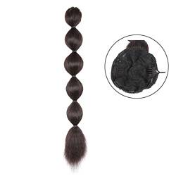 Pferdeschwanz Haarverlängerung Synthetische Extensions for schwarze Frauen, 50,8 cm, verworrener Pferdeschwanz, flauschiger Pferdeschwanz mit Kordelzug, gerade Laternen-Pferdeschwanz-Verlängerung Pony von Xilin-872