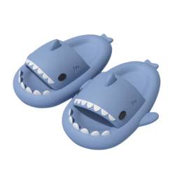Cloud Shark Slides Slippers, Herren Damen Super Weich rutschfeste Cute Cartoon Shark Shower Slippers (Blau, adult, women, numeric_38, numeric_range, eu_footwear_size_system, numeric_39, medium) von XinCDD