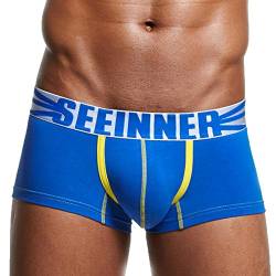 Herren Boxershort Xinan Soft Slips Underpants (L, Blau) von Xinan Boxershorts