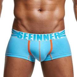 Herren Boxershort Xinan Soft Slips Underpants (L, Hellblau) von Xinan Boxershorts