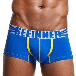 Herren Boxershort Xinan Soft Slips Underpants (M, Blau) von Xinan Boxershorts