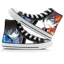 Anime My Hero Academia Canvas-Schuhe für Unisex-Pärchen, klassische High-Top-Sneakers, leichte Schuhe, atmungsaktiv, lässige Schnürung, Outdoor-Sneaker, Typ 10, 43.5 EU von Xinchangda