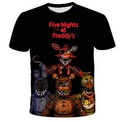 FNAF T Shirt für Kinder Sommer 3D gedruckt Five Nights Spiel Anime Kurze Ärmel T-Shirt Mode lässig Tops Manga Geschenke von Xinchangda