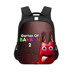 Garten of Banban 3D-Farbdruck Schultasche Schüler Bedruckter Rucksack Reiserucksack für Studenten Jungen Mädchen, Typ 16, 28x15x38 cm, Schulranzen von Xinchangda