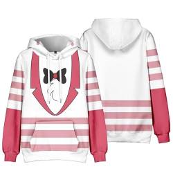 Xinchangda Hazbin Hotel Anime Sweatshirt Alastor/Angel Dust 3D Gedruckt Cartoon Hoodie mit Kapuze und Kordelzug Casual Pullover für Mann Damen, Typ 3, XL von Xinchangda