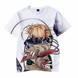 Xinchangda My Hero Academia MHA T-Shirt Unisex Anime Toga Himiko Asui Tsuyu Midoriya Izuku Bedrucktes T-Shirt Sommer Casual Lose Rundhals Kurzarm Tops, Typ 3, XL von Xinchangda