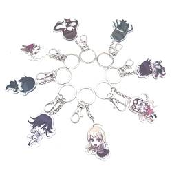 Xingbiyou Danganronpa Schlüsselanhänger set,8 Stück Acryl Schlüsselanhänger,Anime-Motiv Doppelseitig Transparent Anhänger Schlüsselring (Style 3) von Xingbiyou