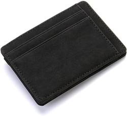 Magic Wallet, minimalistische Geldbörse, dünn, mit Münzfach, Geschenk, Schwarz , Magic von Xingdianfu