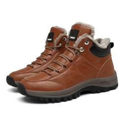 Herren Winterschuhe Herbst Winterstiefel Warm gefüttert Schneestiefel Bequem WinterBoots Anti-Rutsch Wasserdicht 36-46 von Xinghuanhua