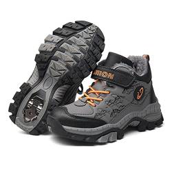 Kinder Schneestiefel Jungen Warmfutter Stiefel Wanderschuhe Wasserfeste Trekkingschuhe Winterschuhe von Xinghuanhua