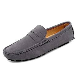 Xinghuanhua Bequeme Fahrschuhe Mokassin Weiche Lederschuhe Hausschuhe Penny Modische rutschfeste Fahrschuhe Casual Flat von Xinghuanhua