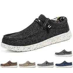 Xinghuanhua Herren Freizeitschuhe Mokassins Bootsschuhe Loafers Schuhe Flache Fahren Halbschuhe Beiläufig Slippers Atmungsaktiv Walkingschuhe von Xinghuanhua