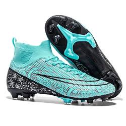 Xinghuanhua Herren Fußballschuhe Hightop Turf Cleats Fußballschuhe Athletic FG Fußballschuhe Outdoor Indoor Sportschuhe Jugendliche Sport Stiefel von Xinghuanhua