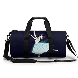 Sporttasche Ballettmädchen Reisetasche Wasserdicht Trainingstasche Schwimmtasche Weekender Für Mädchen Jungen 45x23x23cm von Xingruyun