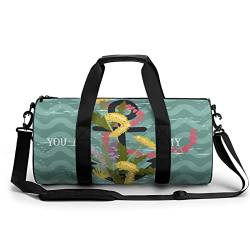 Sporttasche Grünes Segeln Reisetasche Wasserdicht Trainingstasche Schwimmtasche Weekender Für Mädchen Jungen 45x23x23cm von Xingruyun