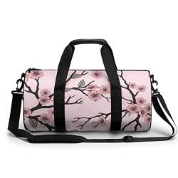 Sporttasche Pfirsichblüte Reisetasche Wasserdicht Trainingstasche Schwimmtasche Weekender Für Mädchen Jungen 45x23x23cm von Xingruyun