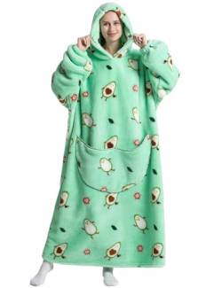 Decken Hoodie Unisex Warm Lang Übergroße mit Kapuze Taschen Wearable Blanket Hoodie Decke Damen Sofa Decken Einheitsgröße von Xinlong