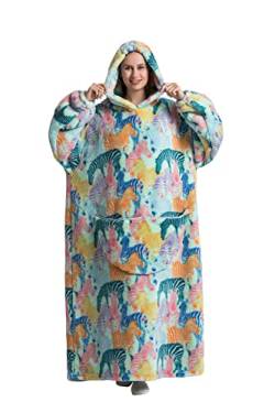 Xinlong Decken Hoodie Unisex Warm Lang Übergroße mit Kapuze Taschen Wearable Blanket Hoodie Decke Damen Sofa Decken Einheitsgröße von Xinlong