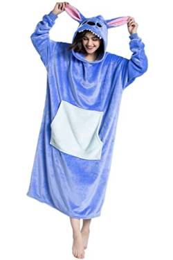 Xinlong Panda Sweatshirt Lange Decke Kapuzenpullover Unisex Deckenpullover Extra Groß Hoodie Pyjamas Tiere Pulli für Damen und Herren von Xinlong