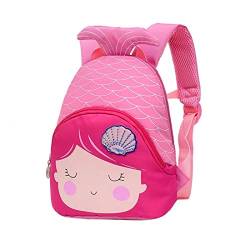 Xlabor Meerjungfrau Kinderrucksack Babyrucksack Kindergartenrucksack mit brustgurt für Kleinkinder Mädchen Jungen rosa von Xlabor