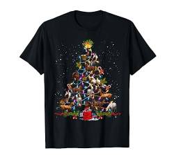 Pferde Weihnachten Weihnachtsbaum Geschenk Xmas Pyjama Pferd T-Shirt von Xmas Pferde