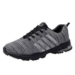 Xmiral Sportschuhe Herren Gummisohle Laufschuhe Turnschuhe Strandschuhe Badeschuhe Einfarbig Gymnastikschuhe Verschlei遞est(Grau,47 EU) von Xmiral