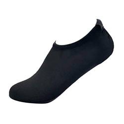 Xmiral Wasserschuhe Damen Gummisohle Einfarbig Laufschuhe Trocknend Badesandale f黵 Pool Surfen Yoga Schwimmschuhe Wasserdicht Barfu?Schuhe rutschfest Badelatschen(Schwarz,36-37 EU) von Xmiral