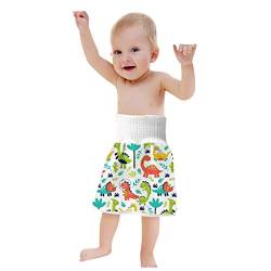 Xniral Baby Windelrock Wiederverwendbar Trainingshose 2in1 Wasserdicht Saugfähig Bequeme Kinder Shorts Töpfchen Trainingsrock Für 0-6 Jahre (F, M) von Xniral