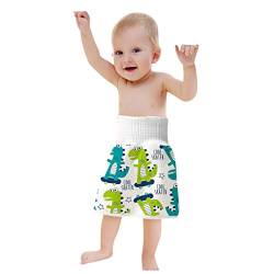 Xniral Baby Windelrock Wiederverwendbar Trainingshose 2in1 Wasserdicht Saugfähig Bequeme Kinder Shorts Töpfchen Trainingsrock Für 0-6 Jahre (M, L) von Xniral