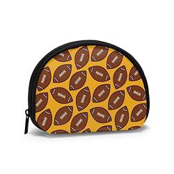 American Football, Portemonnaie Shell Make-up-Tasche Damen Aufbewahrungstasche Kleine Münzbörse Shell-Wechseltasche von XqmarT