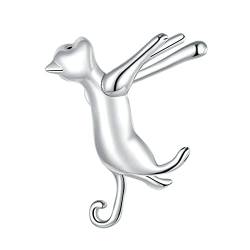 Damenohrringe, Damenohrstecker aus 925er Silber, Katzenohrschmuck, einzigartige Designs, 925er Sterlingsilberschmuck, von XqmarT
