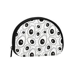 Farblose Avocado, Brieftasche Shell Make-up Tasche Frauen Aufbewahrungstasche Kleine Geldbörse Shell Wechseltasche von XqmarT