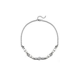 XqmarT Promi-Diamant-Schädel-Perlen-Armband, Niche-Design-Mädchen-Armband, Mädchen-Halskette (Armband) (Halsband) von XqmarT