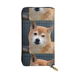 XqmarT Shiba Inu-Geldbörsen, große Kapazität, für Herren und Damen, Geldbörsen, Kreditkarten-Geldbörse aus Mikrofaser-Leder von XqmarT