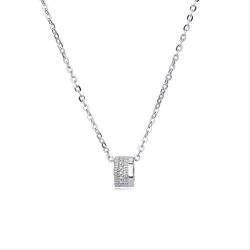 XqmarT Verstellbare Halskette, kreative personalisierte Halskette für Damen, romantisches Diamant-Halsketten-Set, Schlüsselbeinketten-Schmuck, Halskette für Damen, Herren und Damen von XqmarT