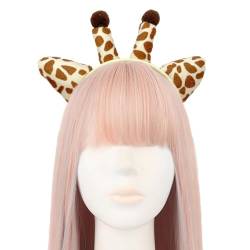 Unisex Giraffen-Stirnbänder, elastisches Make-up-Stirnband, Stretch, weich, Yoga, Sport, Gesichtshaarhalter, rutschfest, Gesichtshaarhalter mit Giraffe, Waschen, Gesichts-Stirnband, elastisches von Xuanxi