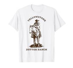Yellowstone Dutton Ranch Cowboy Western Logo T-Shirt von Y Yellowstone