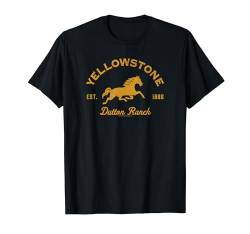 Yellowstone Dutton Ranch Est. 1886 Running Horse Logo T-Shirt von Y Yellowstone