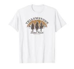 Yellowstone Dutton Ranch Group Shot Silhouette V2 T-Shirt von Y Yellowstone