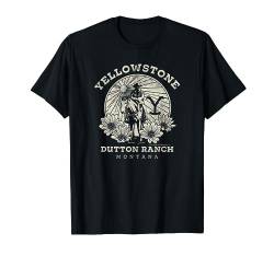 Yellowstone Dutton Ranch Solo Horseback Rider Logo V1 T-Shirt von Y Yellowstone