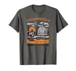 Yellowstone Montana USA Dutton Ranch Vintage Portrait T-Shirt von Y Yellowstone