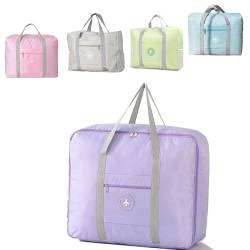 Faltbare Reisetasche, modische wasserdichte Nylon-Canvas-Reisetasche, leichte Reisegepäcktasche, Gepäckaufbewahrung for Sport- und Fitnessstudio, mehrfarbige Tragetasche, Handgepäcktasche (Color : Pu von YAERLE