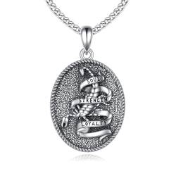 YAFEINI Skorpion Kette für Herren Anhänger 925 Sterling Silber Einer Klassischen Kette Halskette Schmuck Geschenk für Frauen Freund von YAFEINI